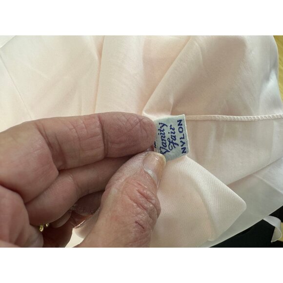 1950s pink pink peignoir set with robe and nightgown Size M - Picture 9 of 10